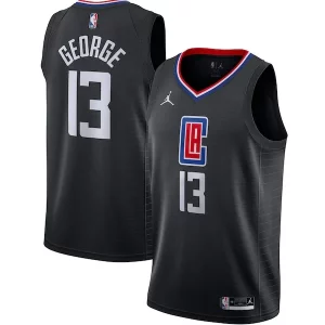 Fantastico Delizioso Accattivante Paul George LA Clippers Jordan Brand 2020/21 Swingman Jersey Statement Edition Black  per i Fan Veri