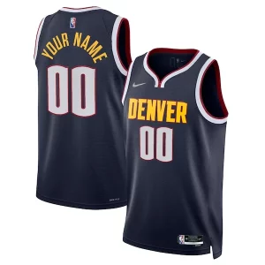 Stupendo Classico Denver Nuggets Nike 2021/22 Diamond Swingman Custom Jersey Icon Edition Navy  per i Fan Veri