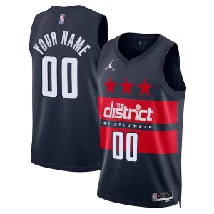 Trendy Washington Wizards Jordan Brand Unisex 2024/25 Custom Swingman Jersey Statement Edition Navy  per i Fan Veri