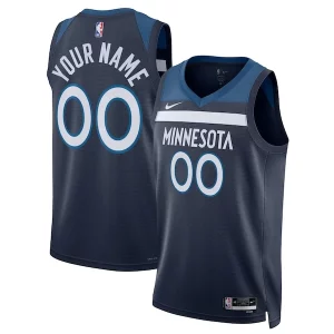Eccezionale Fantastico Sofisticato Minnesota Timberwolves Nike Unisex Swingman Custom Jersey Navy Icon Edition  per i Fan Veri