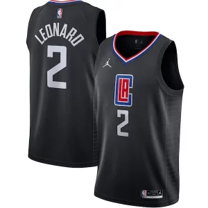 Accattivante Elegante Kawhi Leonard LA Clippers Jordan Brand 2020/21 Swingman Jersey Statement Edition Black  per i Fan Veri