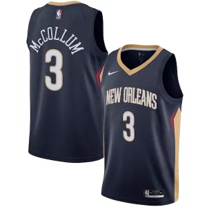 Splendido Sofisticato C.J. McCollum New Orleans Pelicans Nike Swingman Jersey Icon Edition Navy  per i Fan Veri