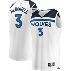 Elegante Resistente Jaden McDaniels Minnesota Timberwolves Youth Fast Break Replica Player Jersey Association Edition White  per i Fan Veri