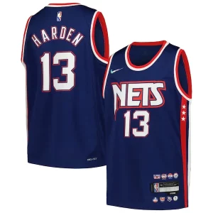 Lussuoso Fascinante Accattivante James Harden Brooklyn Nets Nike Youth Swingman Jersey City Edition Navy  per i Fan Veri