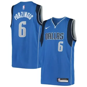 Raffinato Stupendo Kristaps Porzingis Dallas Mavericks Nike Youth Swingman Jersey Icon Edition Blue  per i Fan Veri
