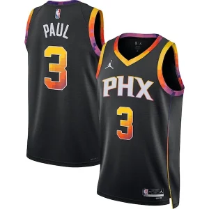 Lussuoso Stupendo Meraviglioso Chris Paul Phoenix Suns Jordan Brand Unisex Swingman Jersey Statement Edition Black  per i Fan Veri