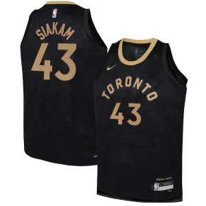 Eccezionale Delizioso Pascal Siakam Toronto Raptors Nike Youth 2022/23 Swingman Jersey City Edition Black  per i Fan Veri