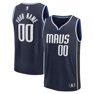 Carino Fantastico Dallas Mavericks Custom Fast Break Jersey Statement Edition Navy/Blue  per i Fan Veri