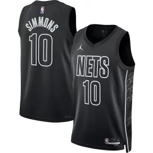 Prestigioso Ben Simmons Brooklyn Nets Jordan Brand Unisex Swingman Jersey Statement Edition Black  per i Fan Veri