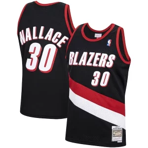 Fascinante Rasheed Wallace Portland Trail Blazers 1999/00 Hardwood Classics Swingman Jersey Black  per i Fan Veri