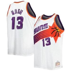 Trendy Splendido Steve Nash Phoenix Suns Big & Tall Hardwood Classics 1996/97 Swingman Jersey White/Black  per i Fan Veri
