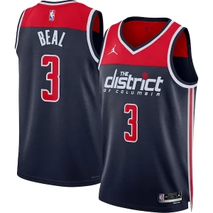Raffinato Sofisticato Cool Bradley Beal Washington Wizards Jordan Brand Unisex Swingman Jersey Statement Edition Navy  per i Fan Veri