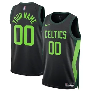 Accattivante Boston Celtics Nike Unisex 2024/25 Custom Swingman Jersey City Edition Black  per i Fan Veri