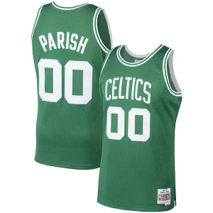 Versatile Robert Parish Boston Celtics 1985/86 Hardwood Classics Swingman Jersey Kelly Green  per i Fan Veri