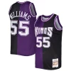 Comodo Eccezionale Jason Williams Sacramento Kings Hardwood Classics 2000/01 Split Swingman Jersey Purple/Black per i Fan Veri