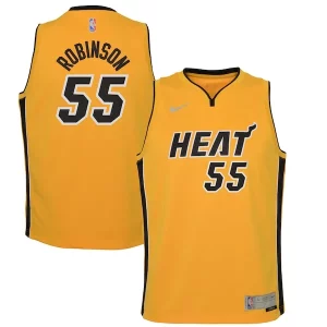 Prestigioso Duncan Robinson Miami Heat Nike Youth 2020/21 Swingman Player Jersey Trophy Gold Earned Edition  per i Fan Veri