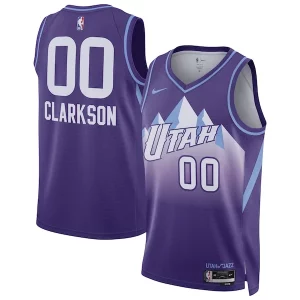 Raffinato Jordan Clarkson Utah Jazz Nike Unisex 2024/25 Swingman Player Jersey City Edition Purple  per i Fan Veri