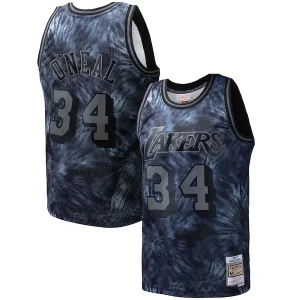Prestigioso Delizioso Shaquille O'Neal Los Angeles Lakers Hardwood Classics 1996/97 Tie Dye Swingman Jersey Black  per i Fan Veri