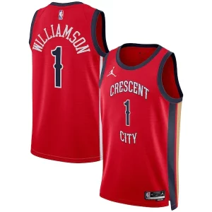 Gorgeous Delizioso Trendy Zion Williamson New Orleans Pelicans Jordan Brand Unisex Swingman Jersey Statement Edition Red  per i Fan Veri
