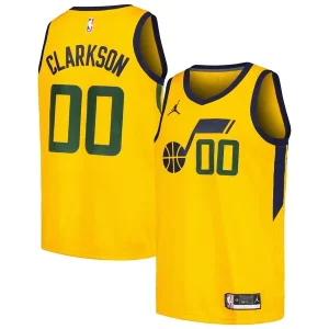 Carino Jordan Clarkson Utah Jazz Jordan Brand Swingman Player Jersey Statement Edition Yellow  per i Fan Veri