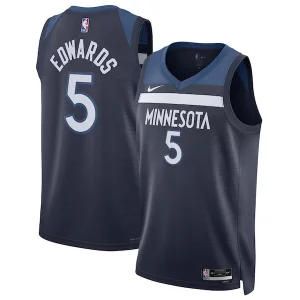 Eccezionale Anthony Edwards Minnesota Timberwolves Nike Unisex Swingman Jersey Icon Edition Navy  per i Fan Veri