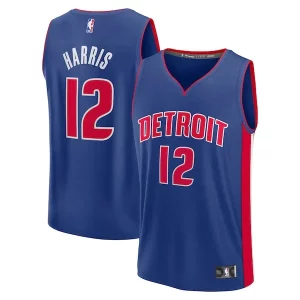 Trendy Tobias Harris Detroit Pistons Fast Break Replica Player Jersey Icon Edition Blue  per i Fan Veri