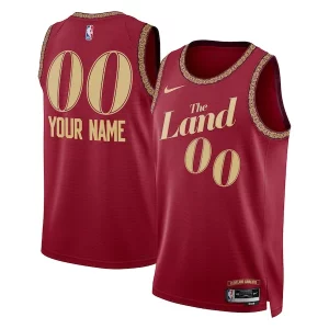 Raffinato Cleveland Cavaliers Nike Unisex 2023/24 Custom Swingman Jersey Wine City Edition  per i Fan Veri