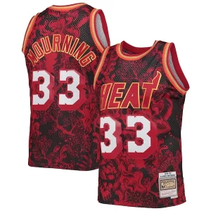 Moderno Magnifico Alonzo Mourning Miami Heat Hardwood Classics 1996/97 Lunar New Year Swingman Jersey Red  per i Fan Veri