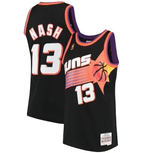 Meraviglioso Steve Nash Phoenix Suns 1996/97 Hardwood Classics Swingman Jersey Black  per i Fan Veri