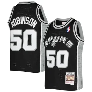 Pratico Accattivante David Robinson San Antonio Spurs Youth 1998/99 Hardwood Classics Swingman Jersey Black  per i Fan Veri