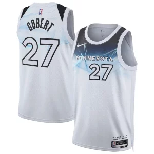 Carino Stupendo Rudy Gobert Minnesota Timberwolves Nike Unisex 2024/25 Swingman Player Jersey City Edition White  per i Fan Veri