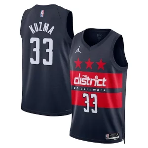 Eccezionale Magnifico Cool Kyle Kuzma Washington Wizards Jordan Brand Unisex 2024/25 Swingman Jersey Statement Edition Navy  per i Fan Veri