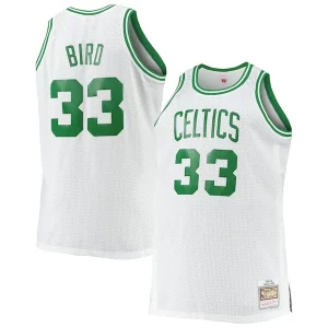 Robusto Larry Bird Boston Celtics Big & Tall 1985/86 Hardwood Classics Swingman Jersey White  per i Fan Veri