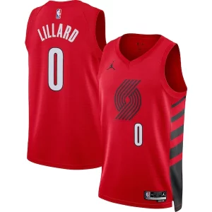 Duraturo Incantevole Versatile Damian Lillard Portland Trail Blazers Jordan Brand Unisex Swingman Jersey Statement Edition Red  per i Fan Veri