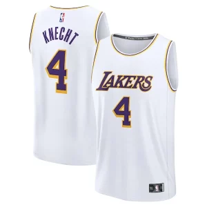 Incantevole Dalton Knecht Los Angeles Lakers Fast Break Replica Player Jersey Association Edition White  per i Fan Veri