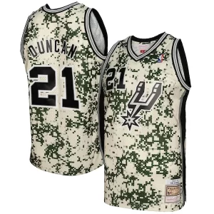 Gorgeous Bellissimo Tim Duncan San Antonio Spurs 2013/14 Swingman Jersey Camo  per i Fan Veri