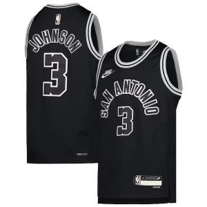 Duraturo Keldon Johnson San Antonio Spurs Nike Youth 2022/23 Swingman Jersey Classic Edition Black  per i Fan Veri