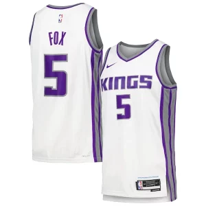 Splendido Gorgeous De'Aaron Fox Sacramento Kings Nike Swingman Player Jersey Association Edition White  per i Fan Veri