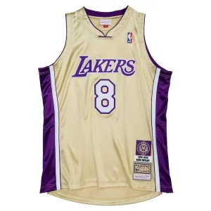 Meraviglioso Eccezionale Kobe Bryant Los Angeles Lakers Hall of Fame Class of 2020 #8 Authentic Jersey Gold/Purple  per i Fan Veri