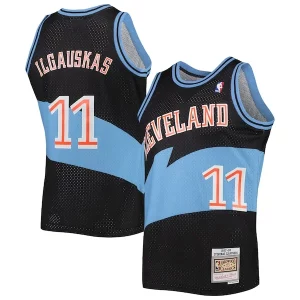 Elegante Attraente Pratico Zydrunas Ilgauskas Cleveland Cavaliers Hardwood Classics Swingman Jersey Black  per i Fan Veri