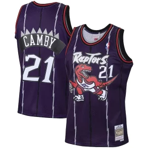 Resistente Cool Marcus Camby Toronto Raptors 2001/02 Hardwood Classics Swingman Jersey Purple  per i Fan Veri