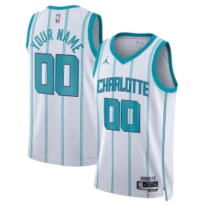 Carino Sofisticato Prestigioso Charlotte Hornets Jordan Brand Unisex Swingman Custom Jersey White Association Edition  per i Fan Veri