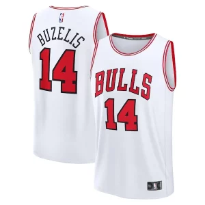 Elegante Lussuoso Matas Buzelis Chicago Bulls Fast Break Replica Player Jersey Association Edition White  per i Fan Veri