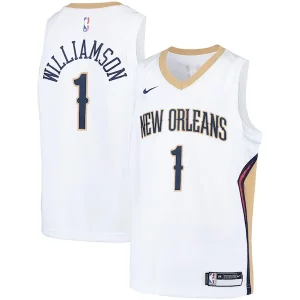 Classico Zion Williamson New Orleans Pelicans Nike Youth Swingman Player Jersey Association Edition White/Navy  per i Fan Veri