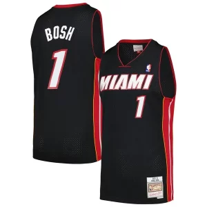 Gorgeous Chris Bosh Miami Heat 2012/13 Hardwood Classics Swingman Jersey Black  per i Fan Veri