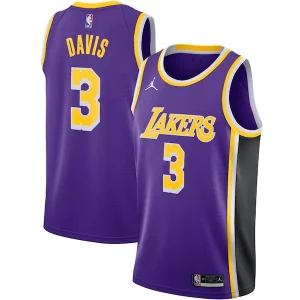Moderno Anthony Davis Los Angeles Lakers Jordan Brand 2020/21 Swingman Jersey Statement Edition Purple  per i Fan Veri