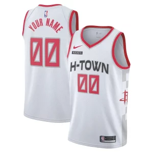 Attraente Houston Rockets Nike 2019/20 Swingman Custom Jersey White City Edition  per i Fan Veri