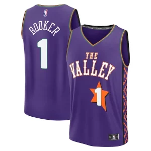 Robusto Eccezionale Carino Devin Booker Phoenix Suns Youth 2024/25 Fast Break Player Jersey City Edition Purple  per i Fan Veri