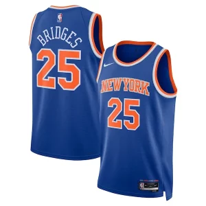 Pratico Mikal Bridges New York Knicks Nike Unisex 2024 Offseason Addition Nike Swingman Jersey Blue  per i Fan Veri