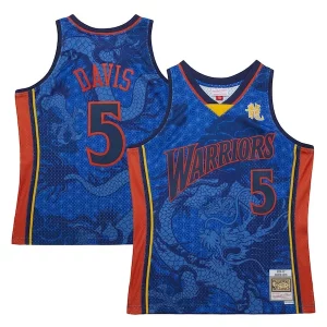 Lussuoso Baron Davis Golden State Warriors 2006/07 Hardwood Classics Asian Heritage 6.0 Swingman Throwback Player Jersey Royal  per i Fan Veri